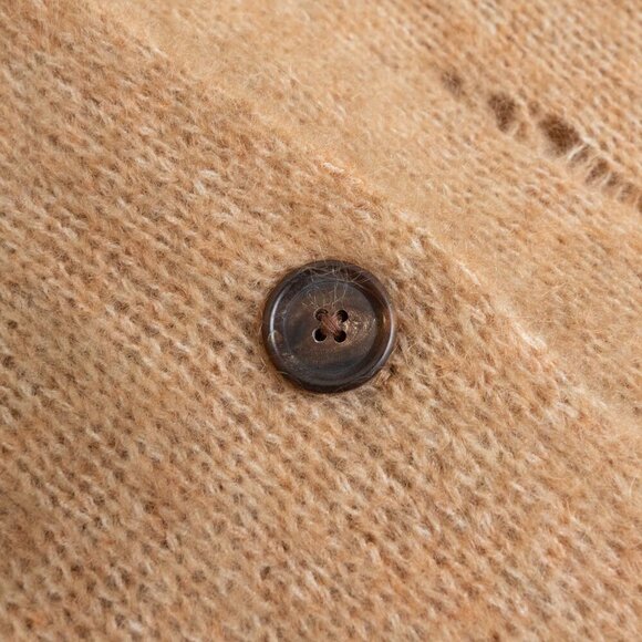 R13 Long Cardigan Mohair Wool Oversized Sweater Camel Brown Soft NEW - Picture 11 of 16